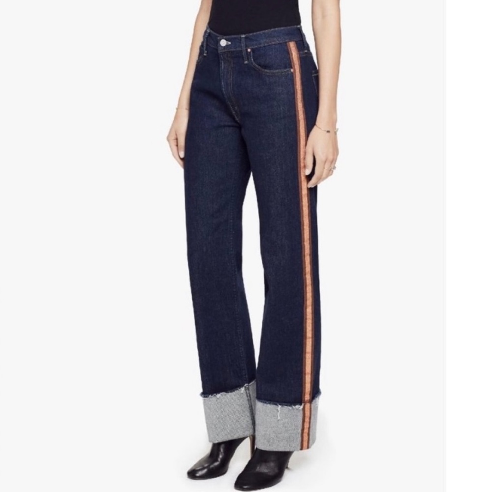 MOTHER Superior Jean The Duster Cuff Fray